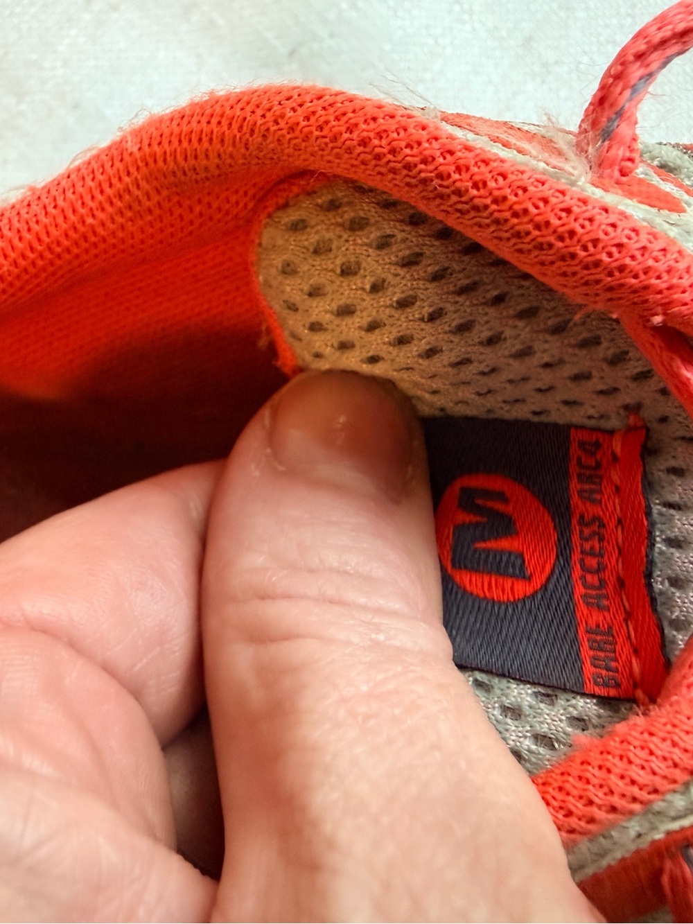 Merrell Bare Access Arc 4 Sleet Vibrant Coral Vibram Shoes Sz Approx 9 - Picture 5 of 10